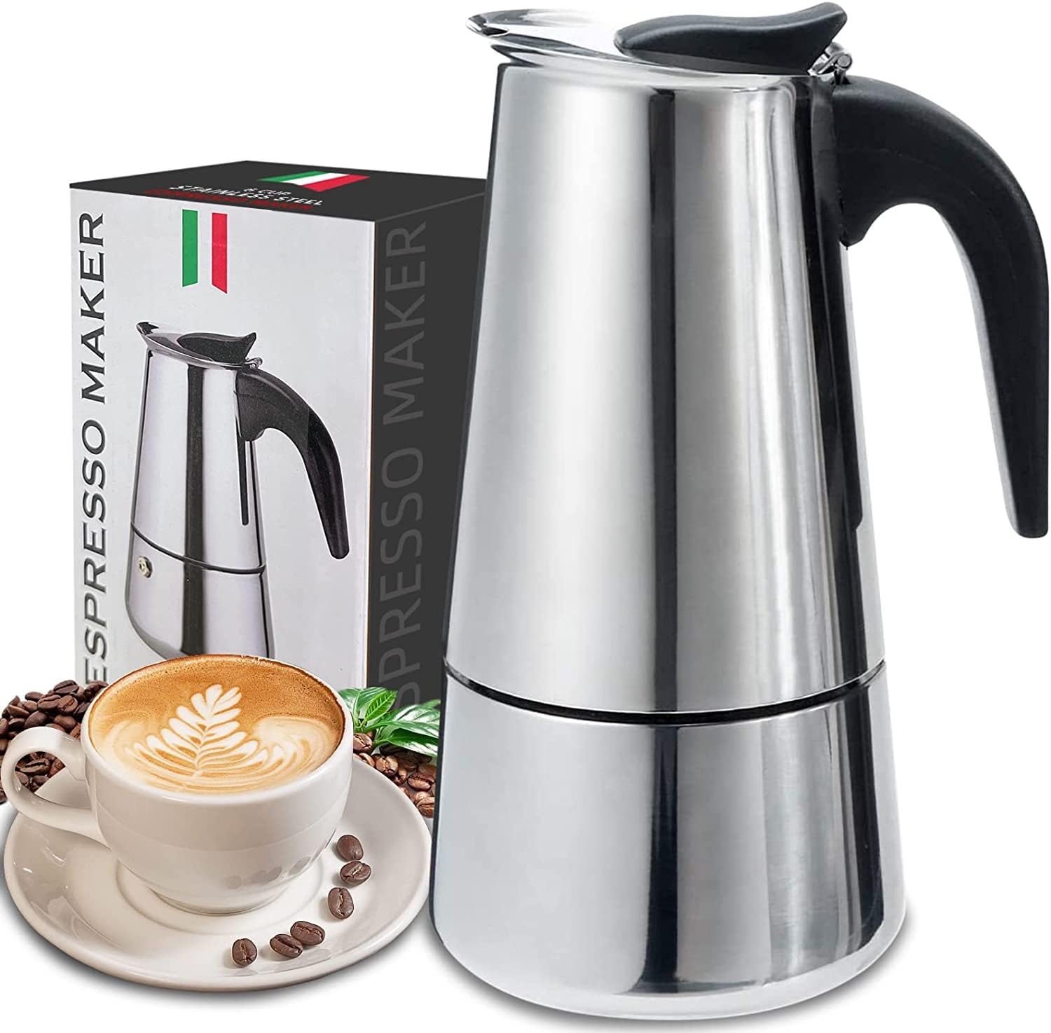 Equipment Of Coffee Machine - 4/6/9 Cups Moka Pot Caffe Machine