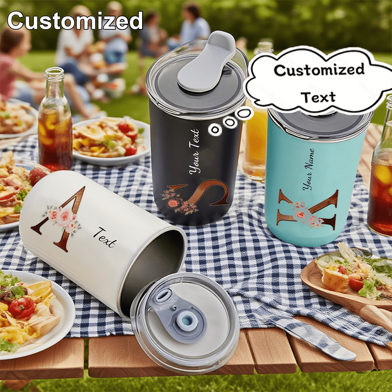 Coffee Equipment Eu - Custom Floral Monogram Initial Tumbler, Personalized