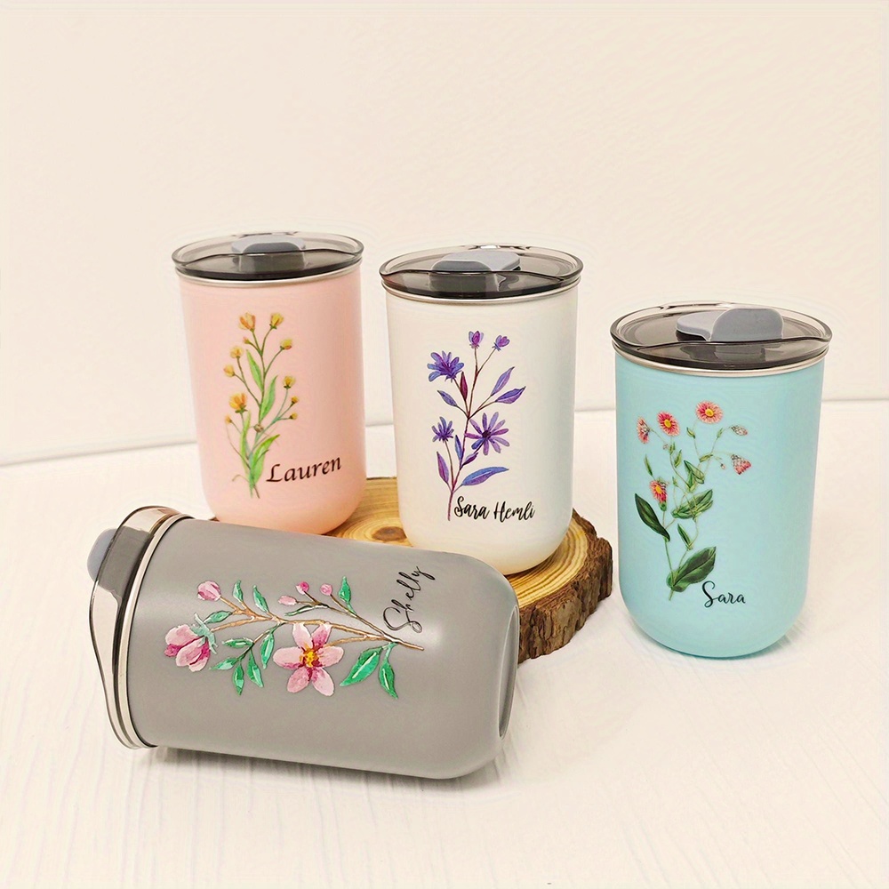 Custom Birth Flower Stainless  - Coffee Equipment Eu ulasan dan harga