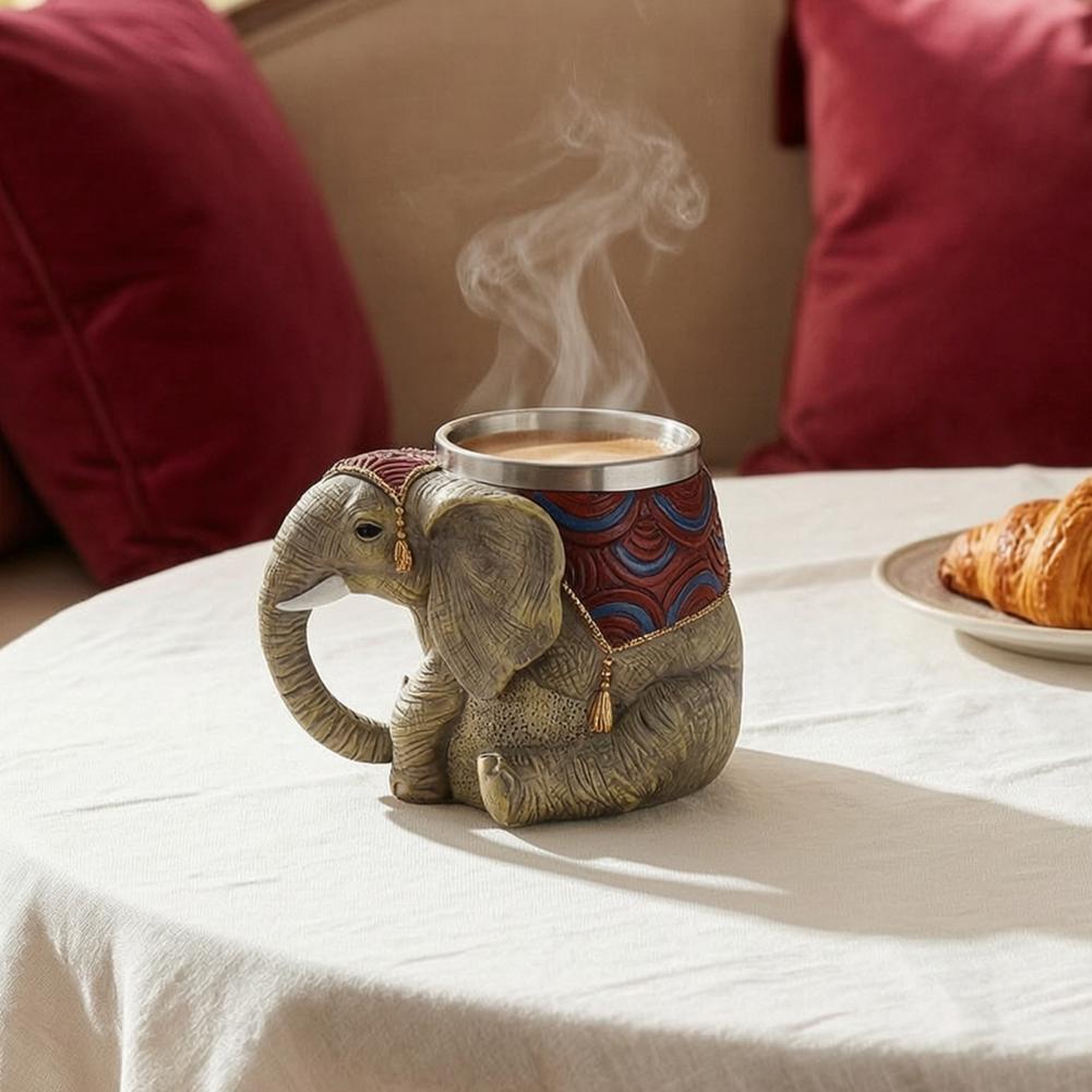 Elephant Mug Resin Coffee Cup  - Coffee Equipment Eu ulasan dan harga