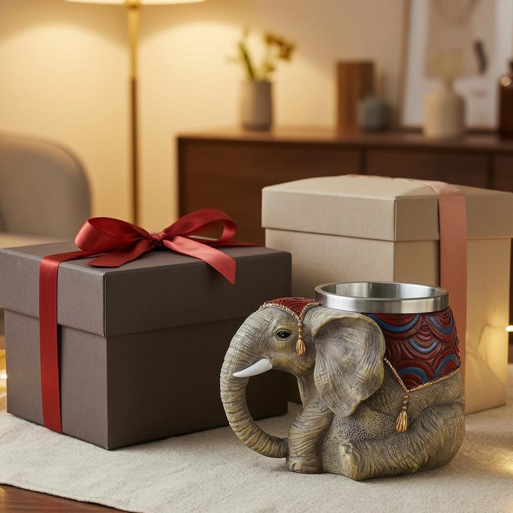 Elephant Mug Resin Coffee Cup  - Coffee Equipment Eu ulasan dan harga