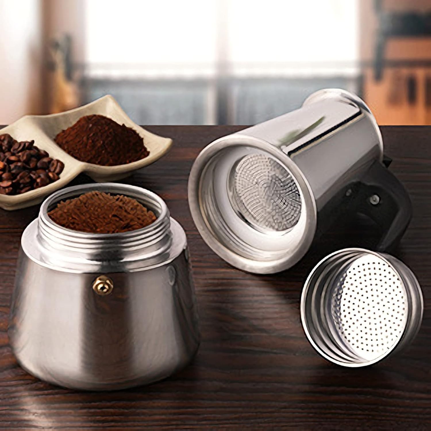 4/6/9 Cups Moka Pot Caffe Mach - Equipment Of Coffee Machine ulasan dan harga