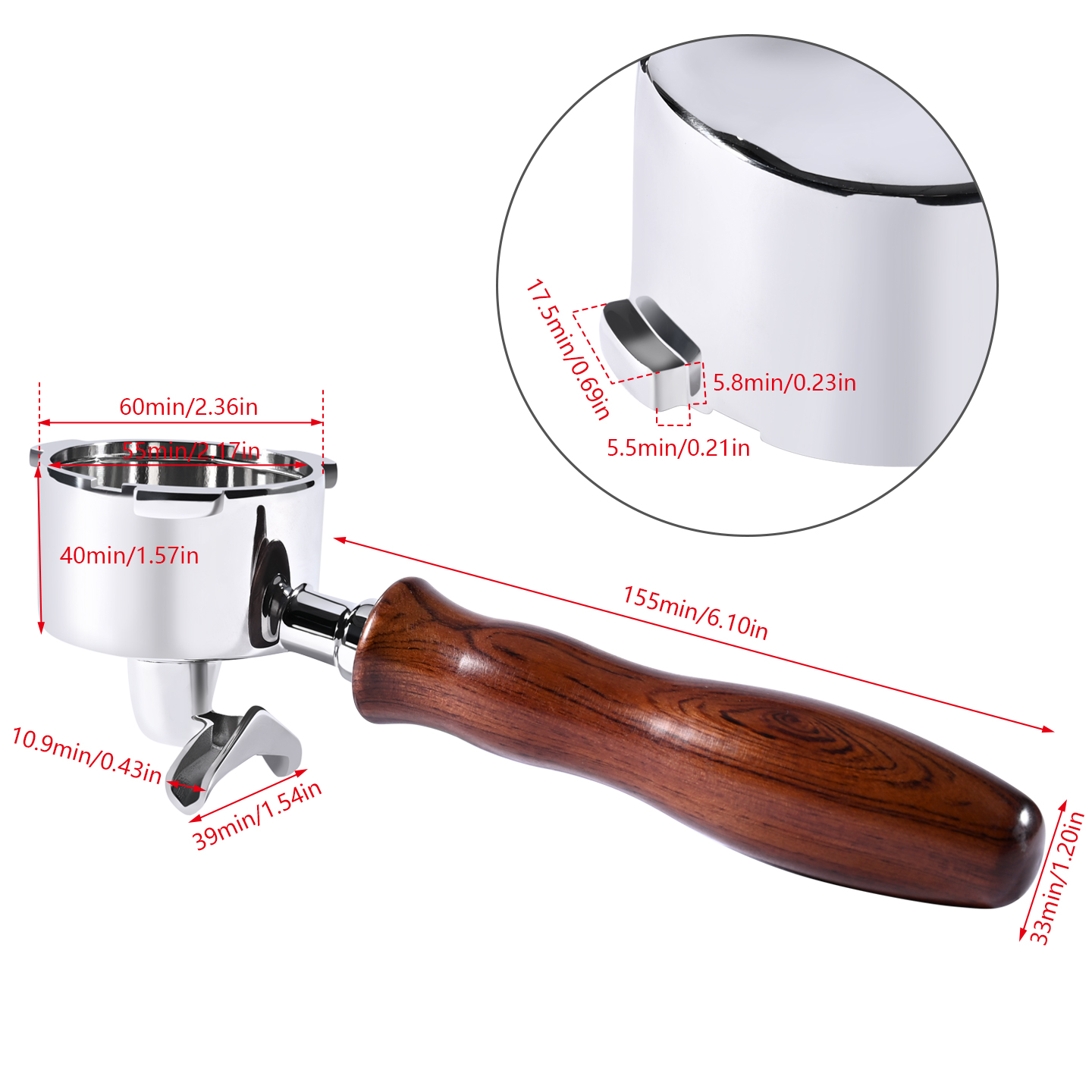 51mm Double Spout Coffee Porta - Equipment Of Coffee Machine ulasan dan harga